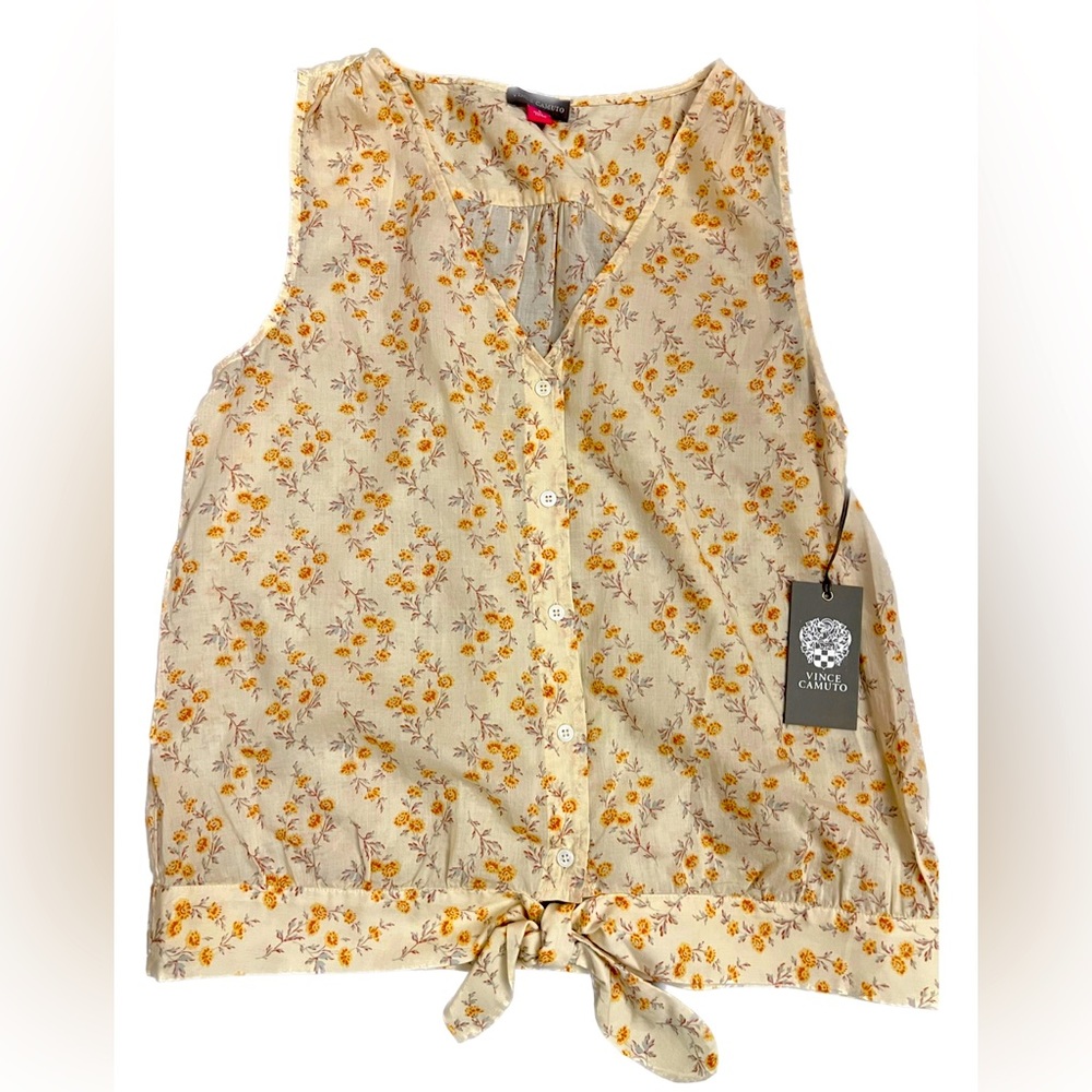 VINCE CAMUTO tank top with tie